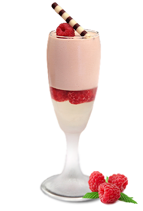 mousse with prosecco geleè